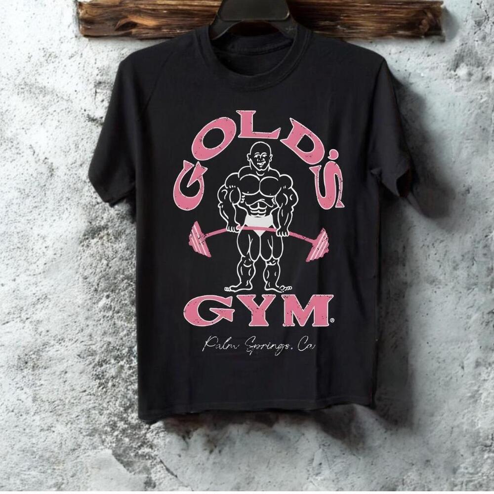 Black And Gold_S Gym Palm Springs California T Shirt